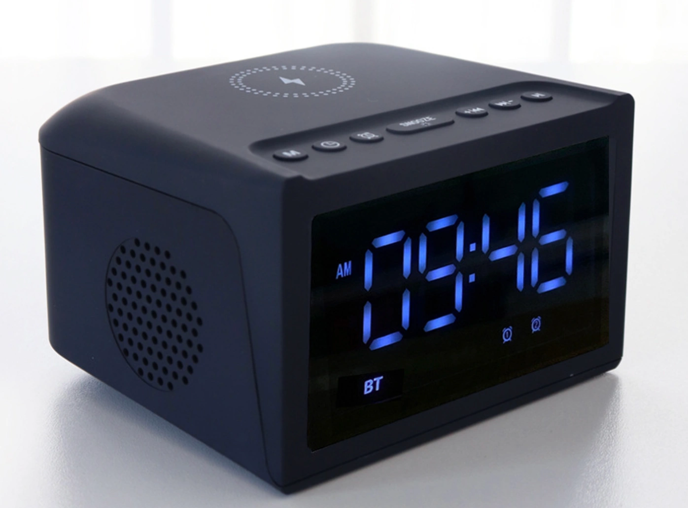 Kablosuz Şarjlı Büyük Ekran Çalar Saatli Bluetooth Hoparlör 2023 Her Yerden Müzik ve Uyku Keyfi